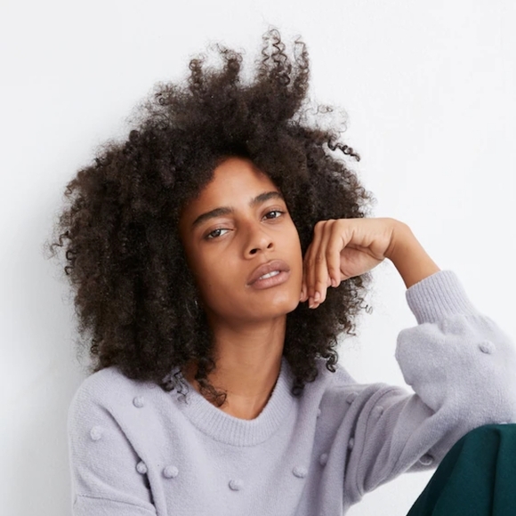 Madewell Brockton Sweater XS Purple Bobble - Picture 2 of 11